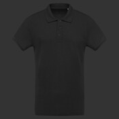 Men's organic piqué short-sleeved polo shirt