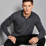 Piqué polo long-sleeved (classic fit)