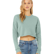 Women's cropped crew fleece