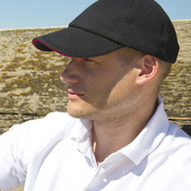 Low-profile heavy brushed cotton cap with sandwich peak