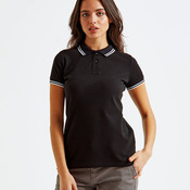 Women's classic fit tipped polo